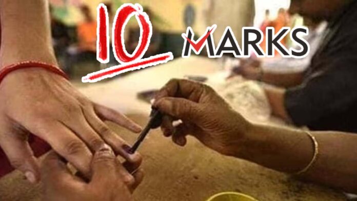 Vote tem marks Lucknow st joseph school