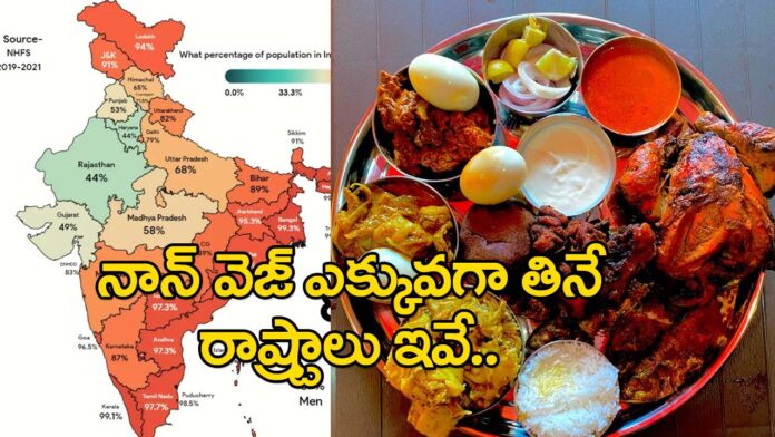 What is the Top State Of Non Veg Eat