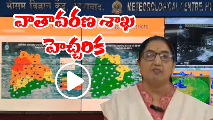 Hyderabad Weather Report Warnings in Telangana state