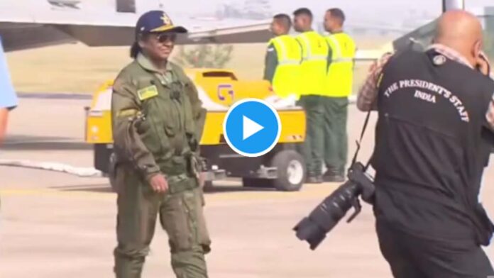 Indian President Murmu in Rafale fighter jet