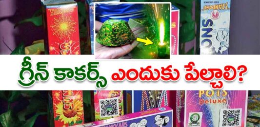 What is the Green Crackers. Difference between Normal crackers and Green Crackers in Telugu