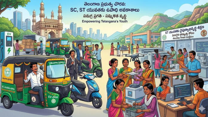 employment opportunities for SC and ST youth in Telangana