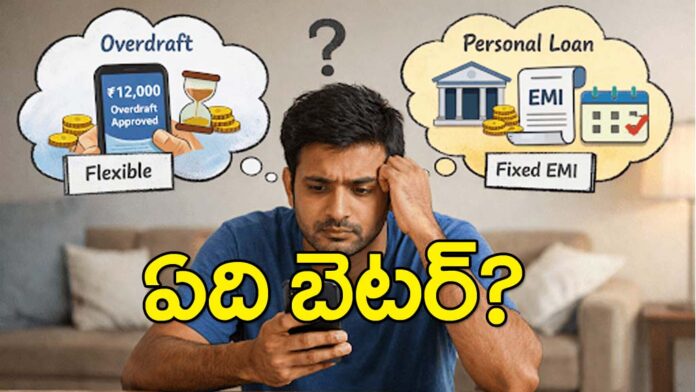 Which is the best from Personal loan vs Overdraft
